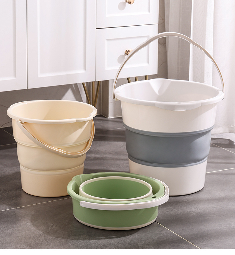 便携式可折叠水桶车载户外露营小洗车桶车用钓鱼桶旅行家用塑料桶详情23