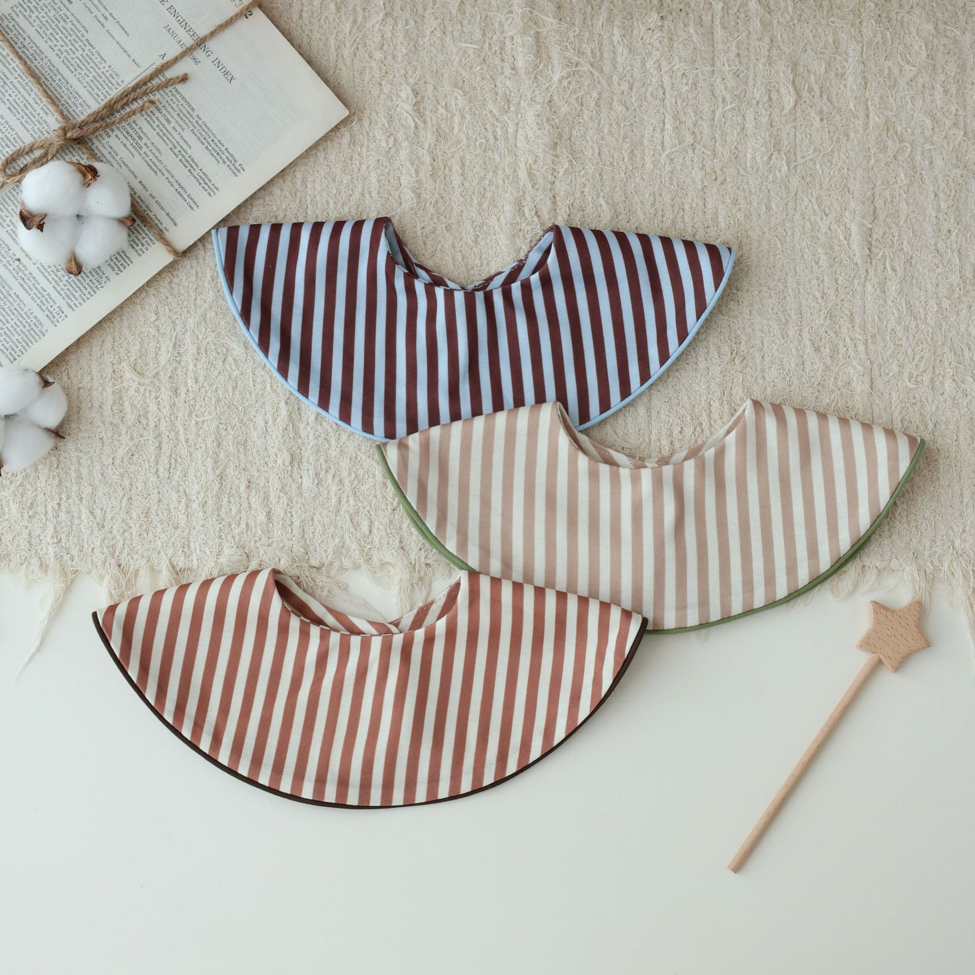 口水巾婴儿a类棉口水巾宝宝围嘴新生儿口水围兜夏款详情17