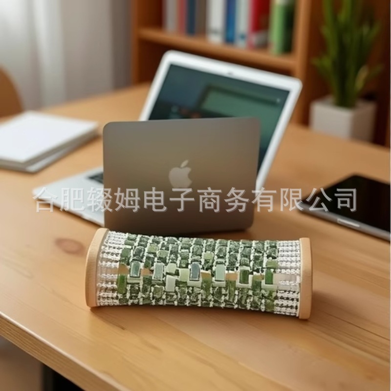 天然玉石枕头岫玉汗蒸保健夏凉透气降温冰凉玉片枕空心颈椎枕详情9