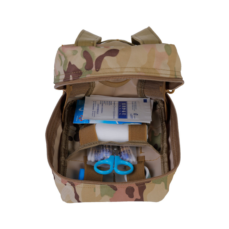 Cross-border EDC outdoor medical kit, first aid kit, life-saving storage waist bag, portable multi-functional camouflage car tactical bag pic 30