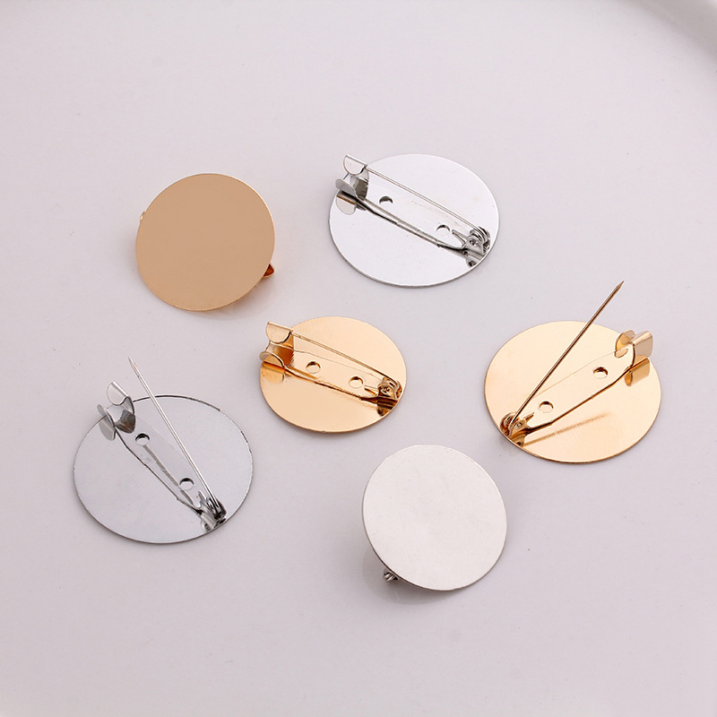diy brooch accessory tray, brooch material, pin buckle tray, disc brooch holder accessory, brooch accessory brooch flower pic 2