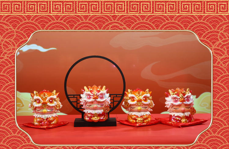 2024龙年新款国潮吉祥瑞龙春节礼物树脂工艺品招财摆件年终奖批发详情10