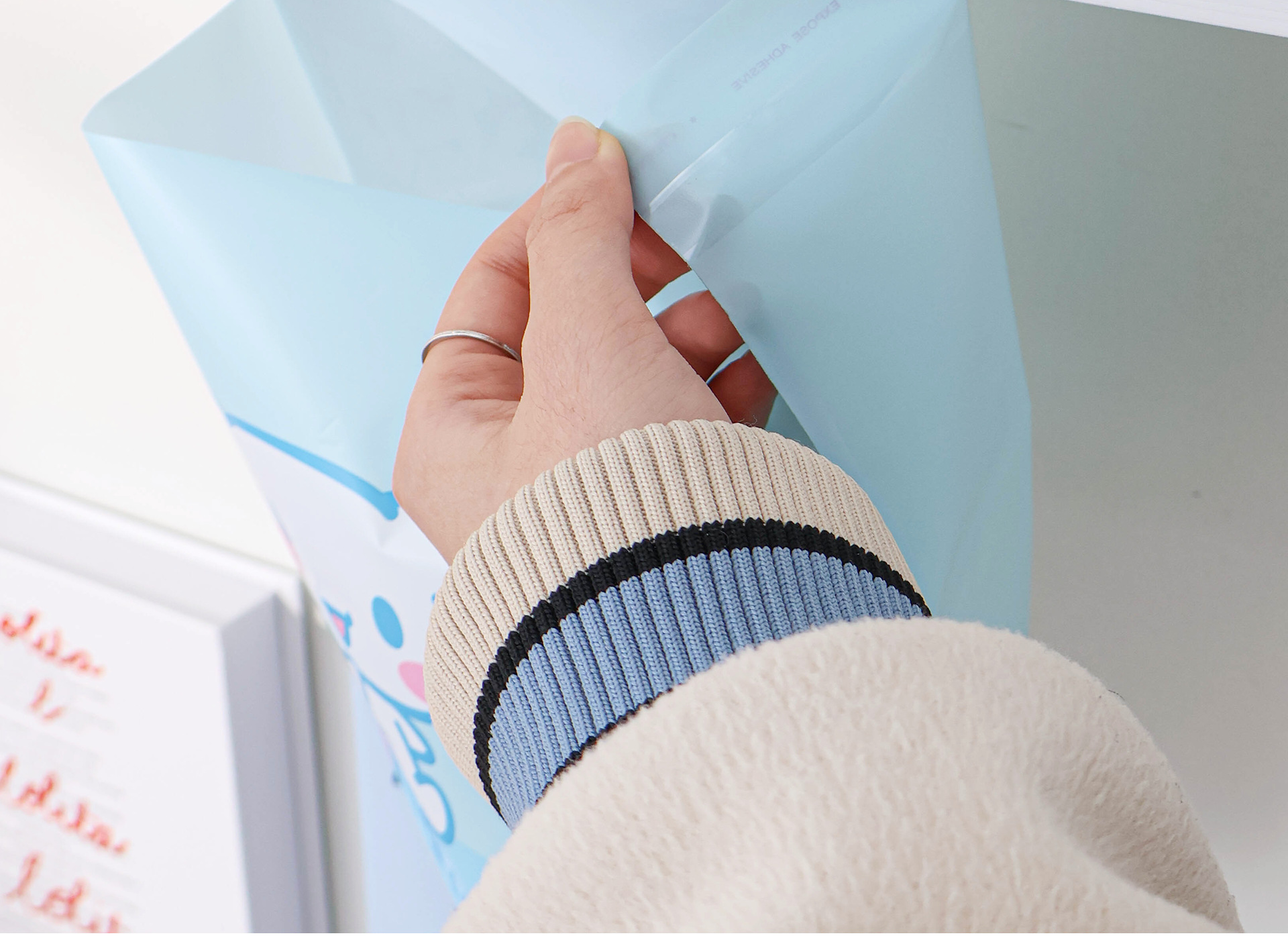 三丽鸥正版授权立式垃圾袋可爱卡通多用途便携粘贴式卫生袋详情13