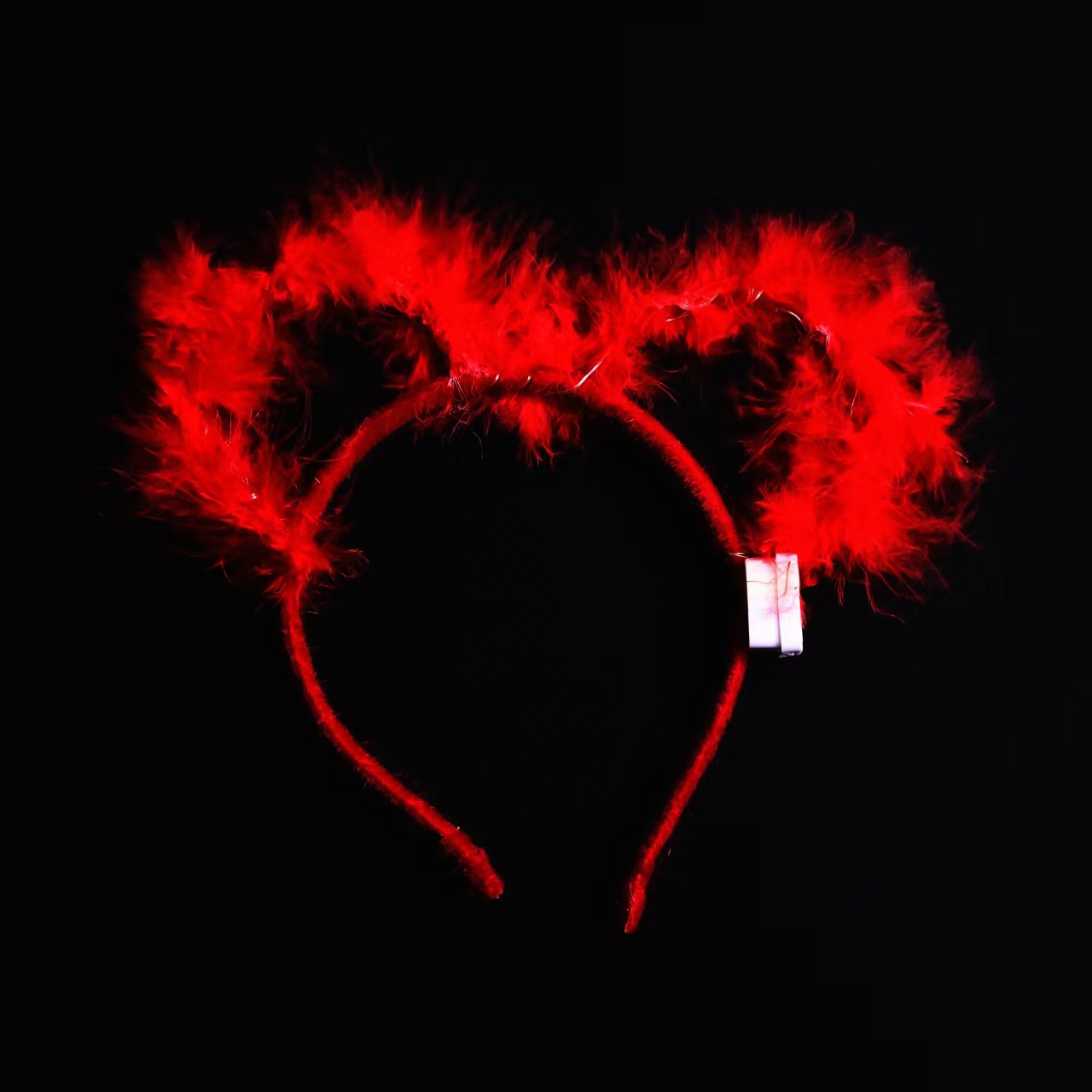 New luminous feather Mickey headband, colored light luminous headband, night market, street stall, scenic area and concert luminous headband pic 5