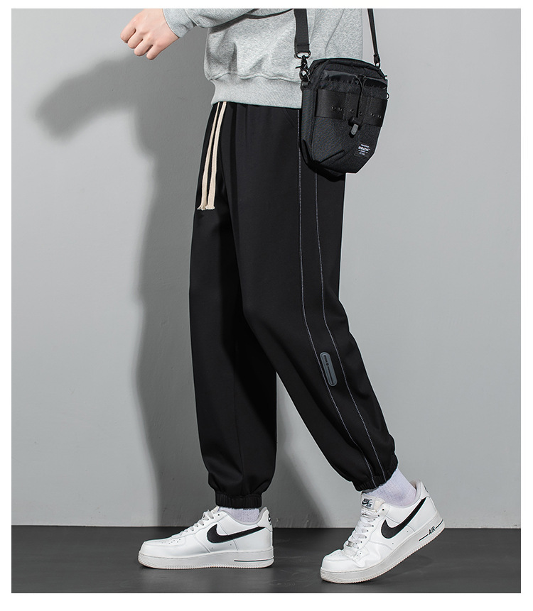 厂家直销2024秋冬新款潮流男士运动卫裤宽松束脚裤详情6