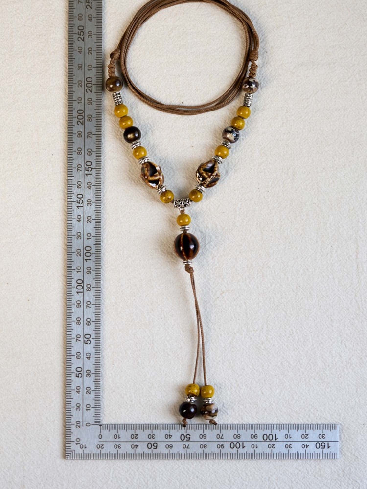 文创景德镇陶瓷项链蝴蝶跨境饰品批发国风文艺新中式手工编织项饰详情18