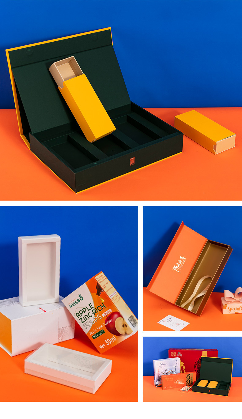 Custom-made folding kraft paper boxes, drawer boxes, universal transparent frosted tea mooncake gift boxes, packaging boxes pic 19