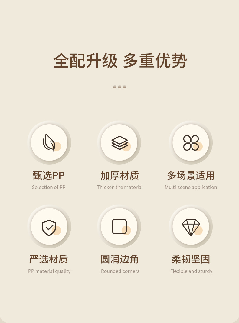 家用波浪纹垃圾桶大号塑料创意卫生间厨房压圈无盖客厅垃圾篓批发详情5