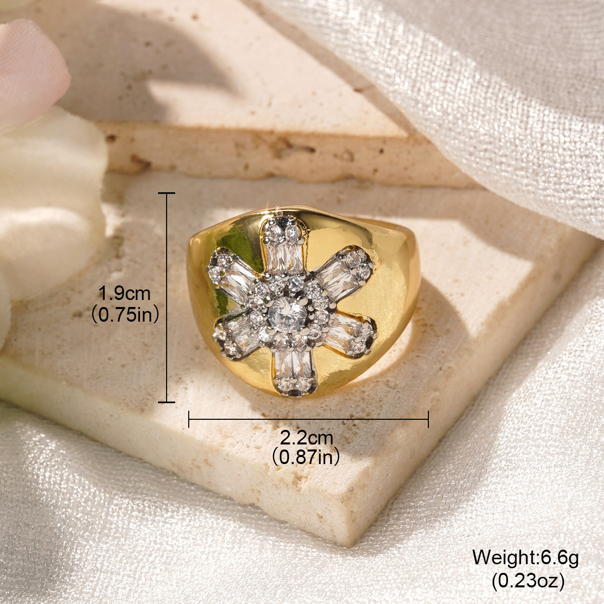 European and American ins light luxury open ring, fashionable and versatile, geometric line zirconium-inlaid small chanel-style simple ring, niche wholesale pic 29