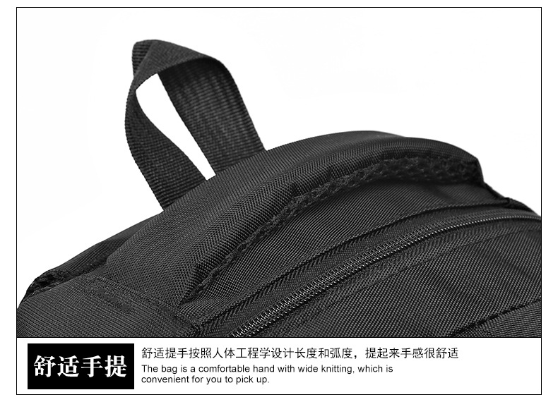 A versatile Oxford cloth student backpack for both men and women, a large-capacity business commuting computer bag for outdoor travel pic 25
