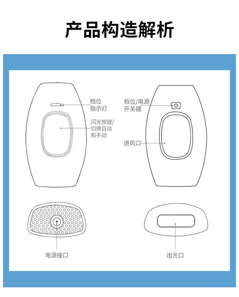 外贸爆款881家用电器男女通用脱毛仪器881面包脱毛仪工厂批发详情10