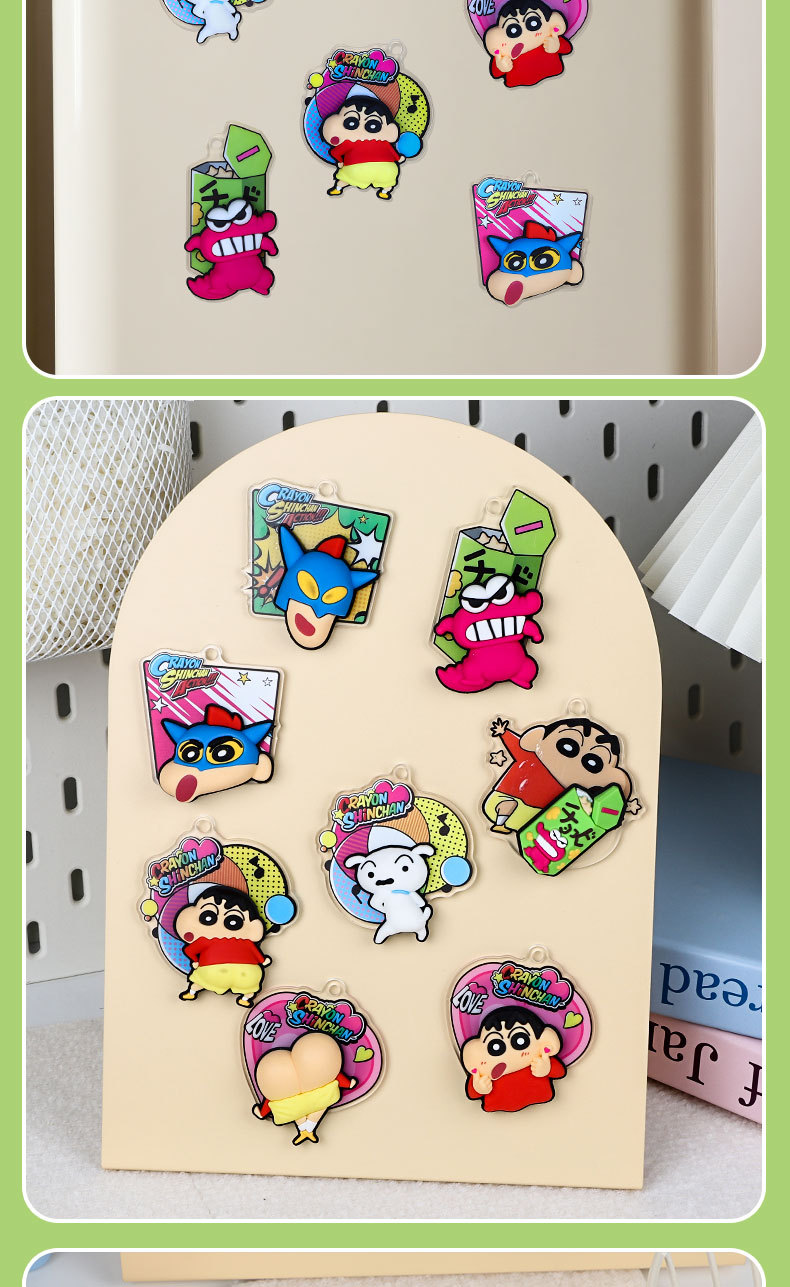 正版蜡笔小新尽情摇摆旋转冰箱贴磁贴盲盒2025年新款家居装饰品详情14