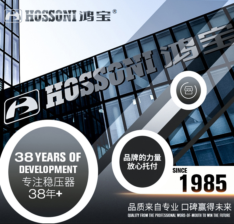 鸿宝TND全自动单相交流稳压器220V家用工业用大功率10K稳压电源详情1