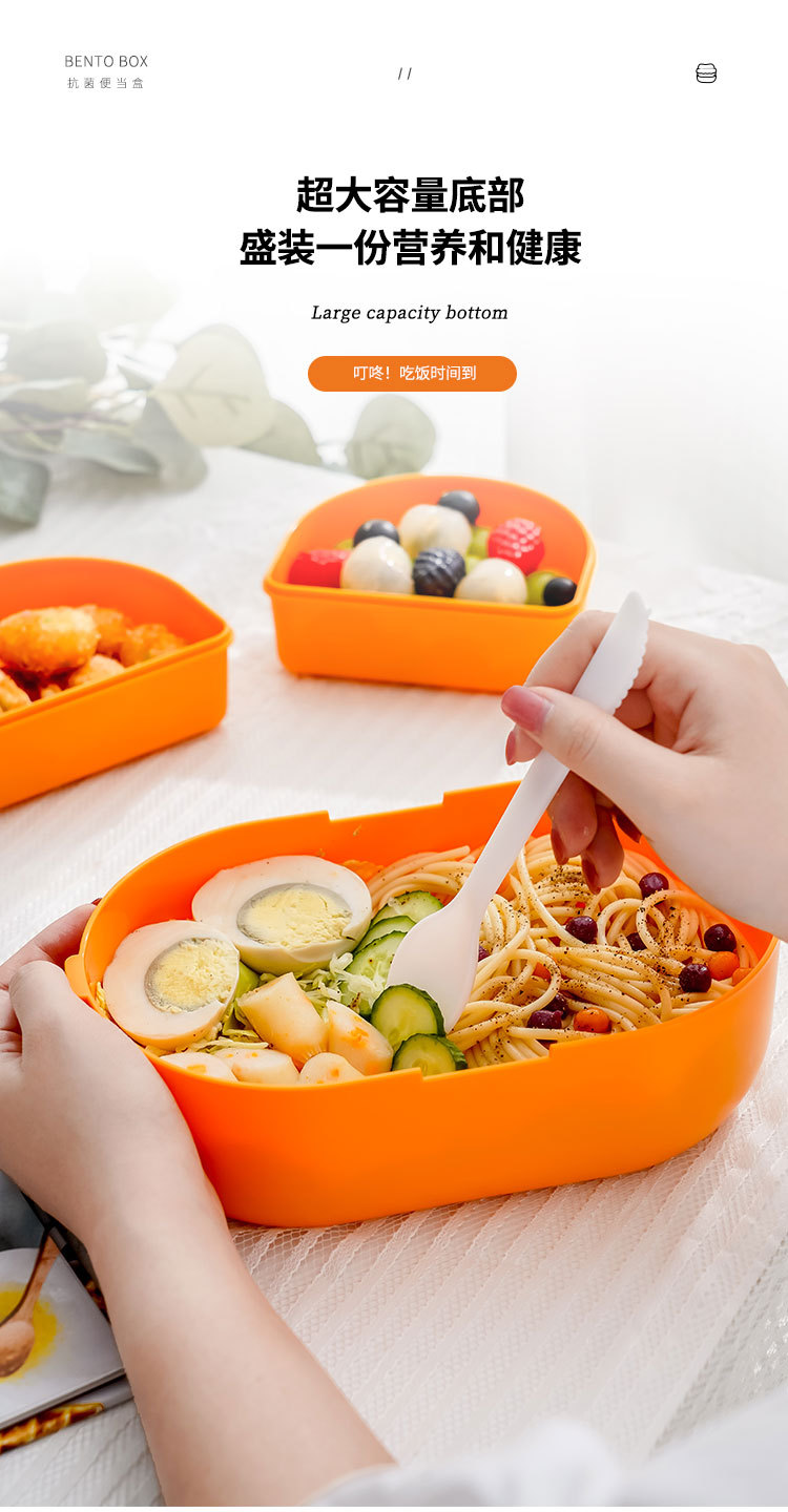 饭盒可微波炉加热学生专用便当盒上班族便当分格日式多层餐盒套装详情13