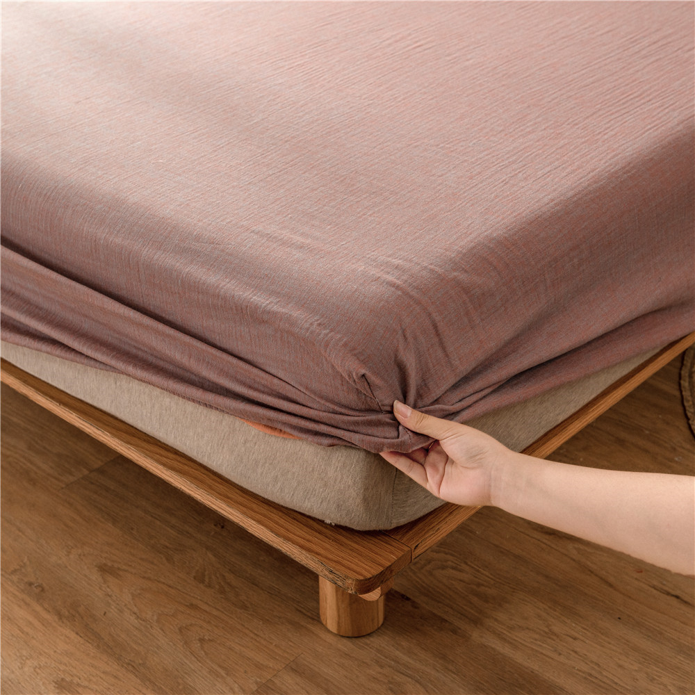 Pure cotton yarn-dyed jacquard double-layer gauze bed cover, single piece of all-cotton gauze mattress protective cover, bedspread, bed cover, single piece of bedding pic 50