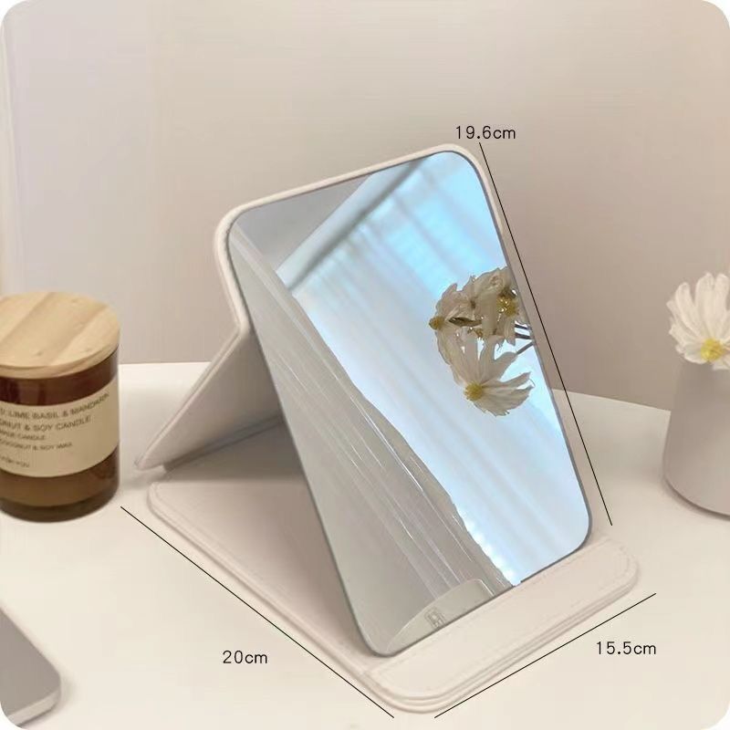 【圆角镜子】 1个 0.01包邮折叠镜子便携式化妆镜可折叠高清ins风详情3