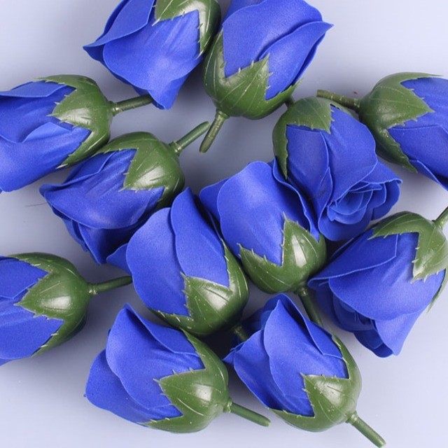 厂家供应香皂花头塑料托仿真花玫瑰花托DIY玫瑰花配件辅料批发详情4