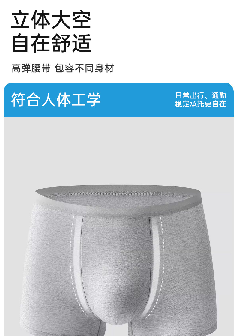 一次性内裤男士纯棉四角短裤大码平角日抛裤旅行酒店无菌免洗直穿详情13