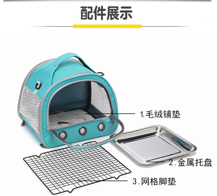 鸟包便携可折叠鹦鹉外出包仓鼠鸽子出行包手提单肩小型宠物外出包详情17