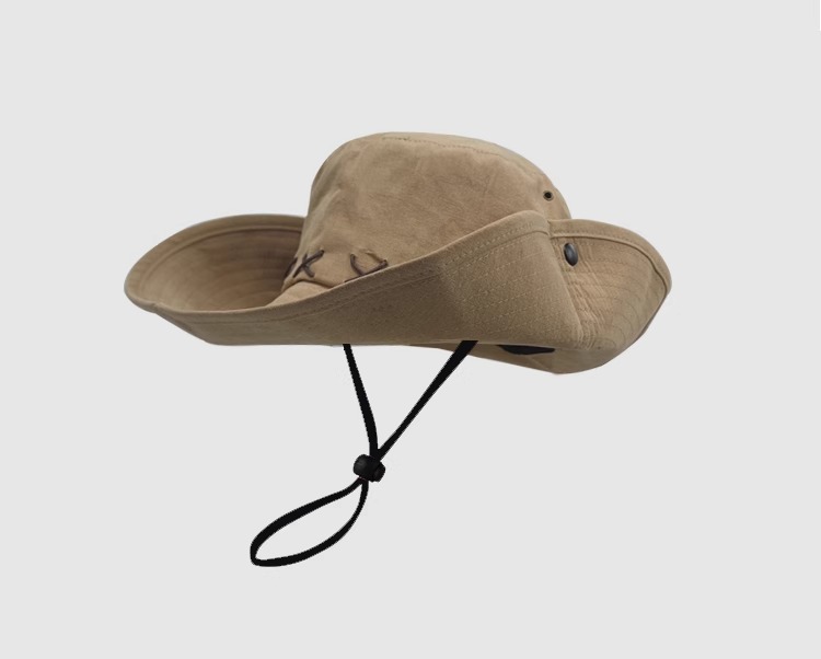Big-headed sun hat, 2024 new style mountaineering hat, plus-size fisherman hat, outdoor western cowboy hat, large sun hat pic 24