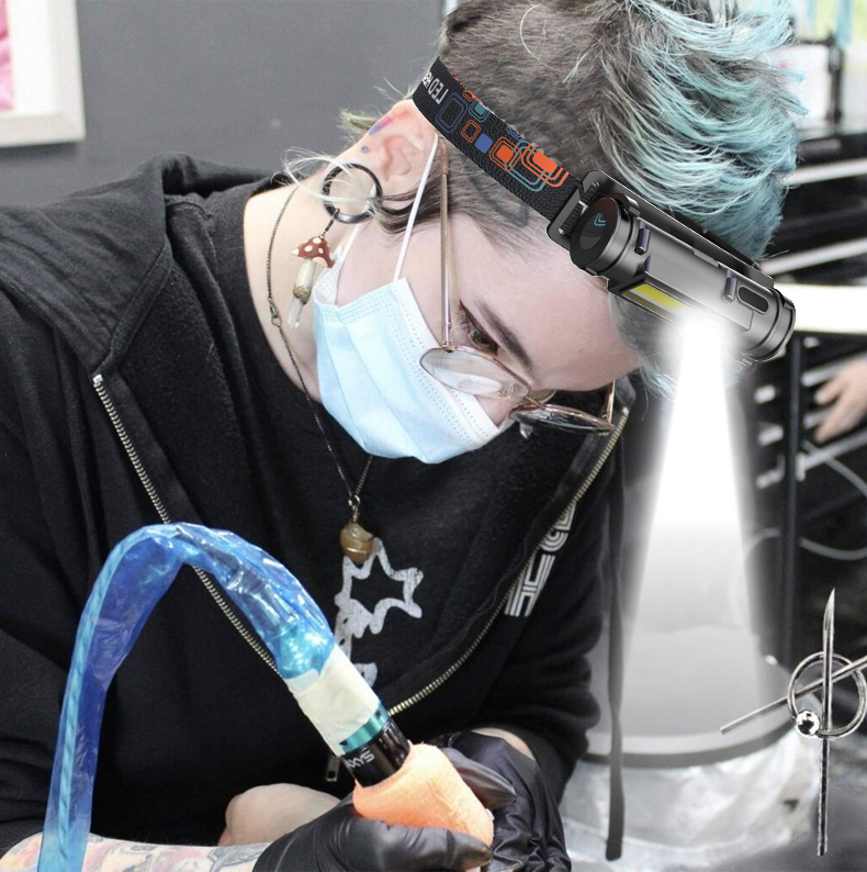 Ear picking headlamps, focused pedicurists, ear cleaning and ear cleaning, charging work, led head-mounted lighting lamps wholesale for outdoor use pic 19