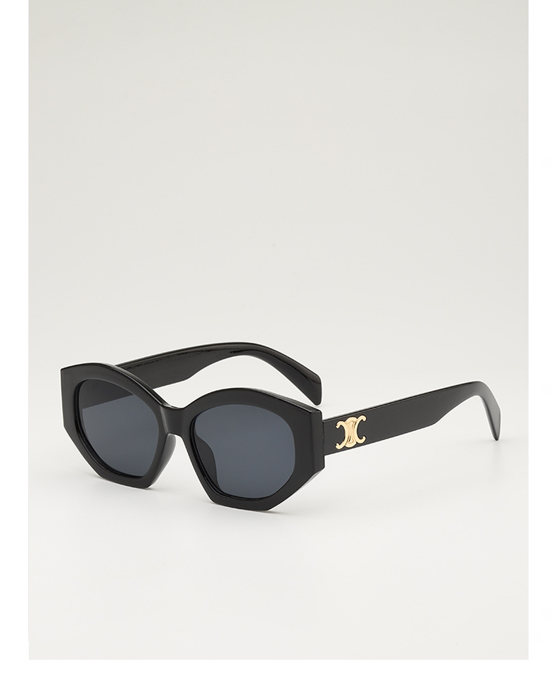Retro triumph snow sunglasses for women, a new type of high-end oval angular sunglasses for sun protection and shading pic 8