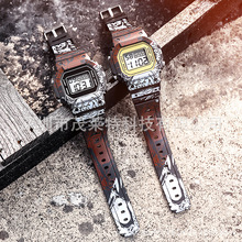 女生石英表少女夜光闺蜜韩版简约防水潮流复古电子手表现货淘货源详情7