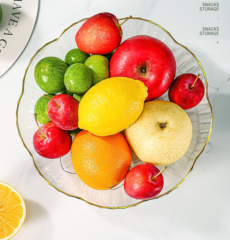 网红果盘家用客厅茶几点心糖果零食盘轻奢风高颜值水果盘星耀详情11