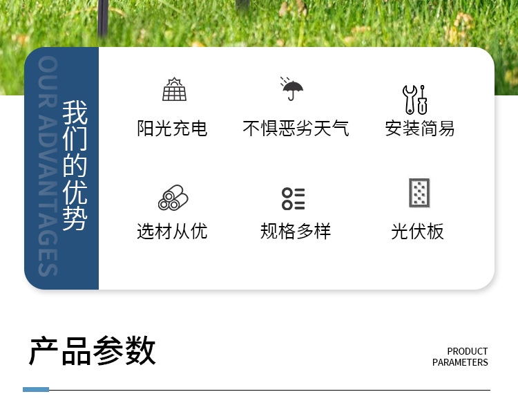 供应户外太阳能光控灯串电池板1.5W太阳能电池盒有线连接器塑料壳详情2