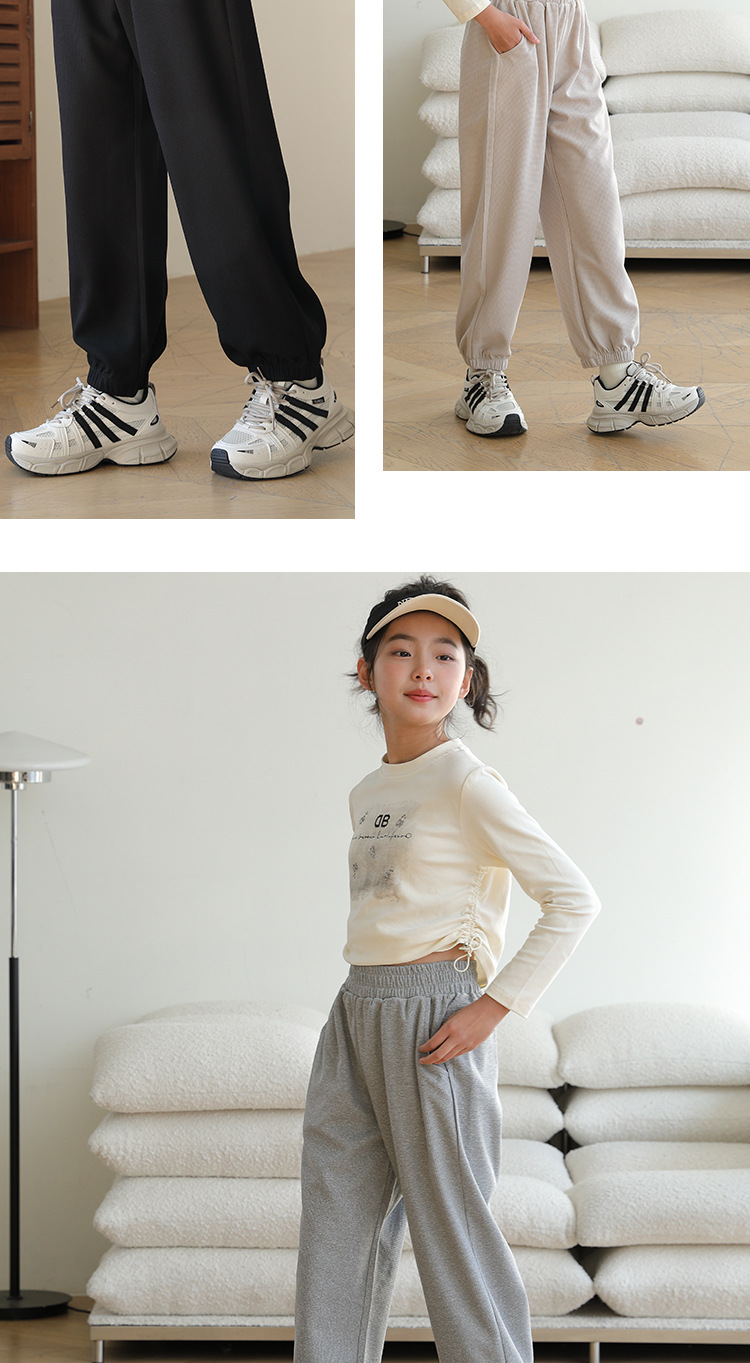 女童裤子春秋款儿童春季休闲运动裤显瘦大童女孩2025新款春装卫裤详情10
