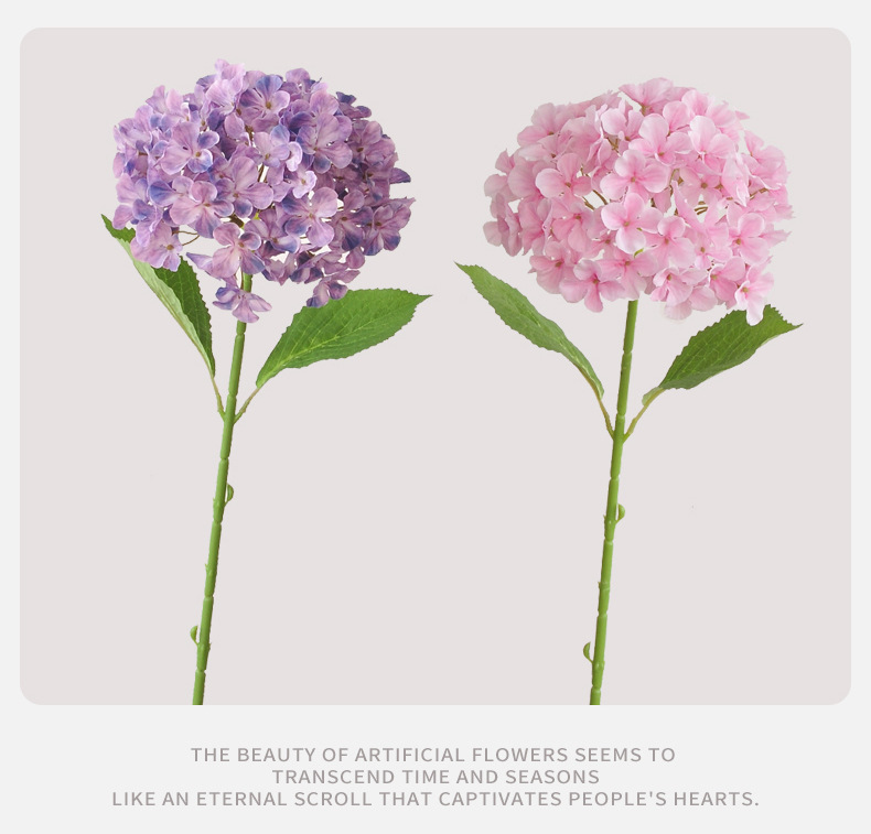 仿真绣球花高档婚庆婚礼布置路引摄影道具3D打印贝拉安娜绣球假花详情19