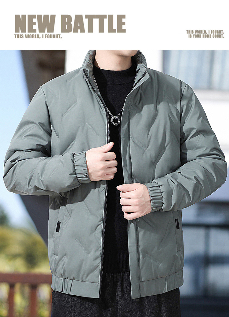羽绒服男2025冬季新款短款加绒加厚轻薄韩版潮流男士立领外套批发详情17
