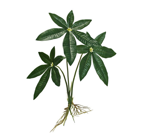 Artificial green plants such as the money tree for the entrance decoration, PVC plastic artificial plants for the living room floor decoration pic 5