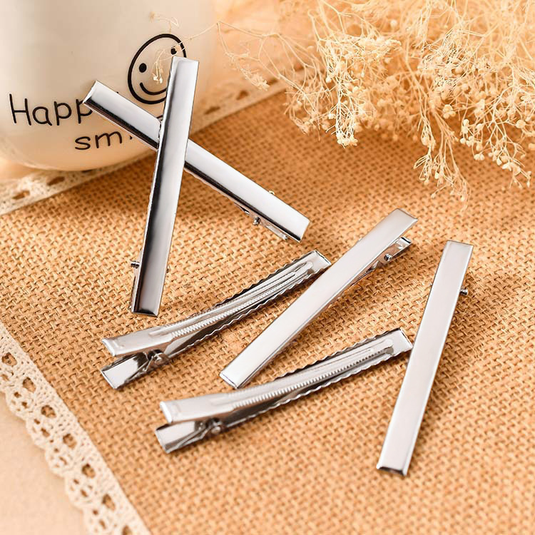 Square duckbill clips, diy hair clips, wholesale hair accessory materials, bb clips, plain clips, hair clips, square clips, duckbill clips, headwear pic 3
