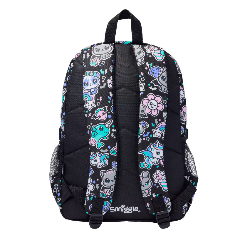 Australia nuevo Smiggle mochila de escuela primaria y secundaria gran capacidad mochila de dibujos animados para niños doble bolsa de pluma pic 4