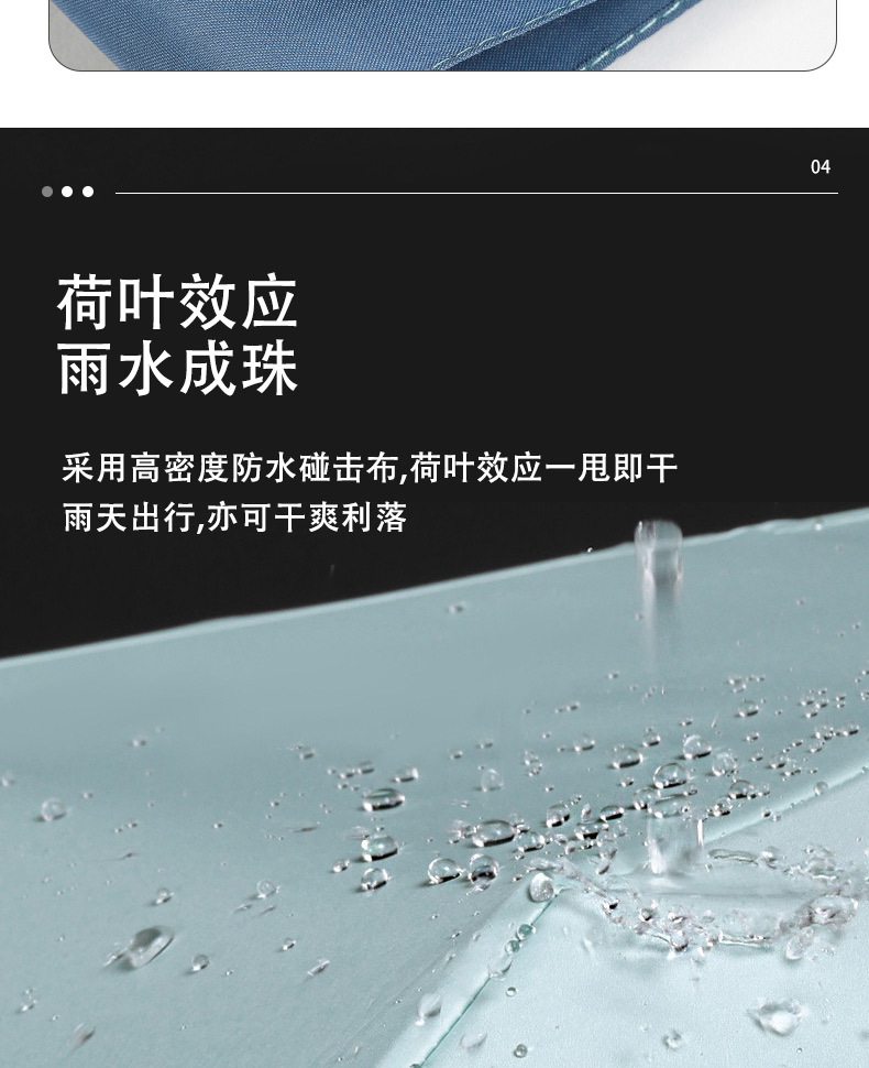 超轻三折碳纤维羽毛伞铅笔伞晴雨两用黑胶遮阳防晒太阳伞轻量伞详情5