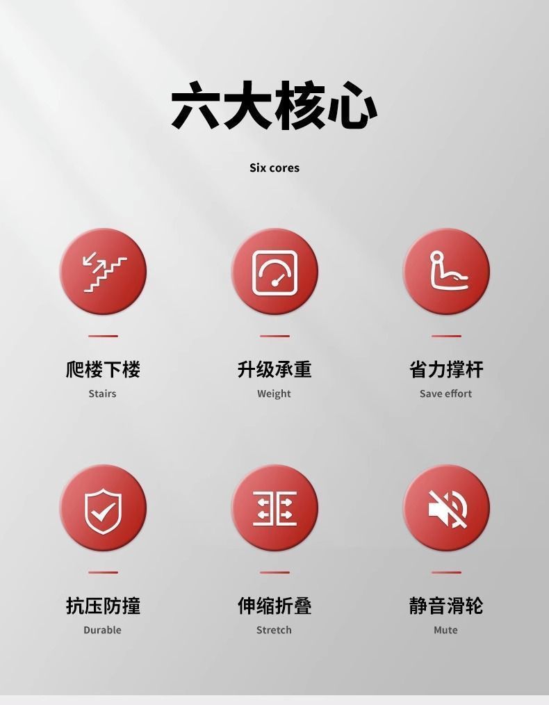 爬楼梯神器搬运车搬重物上下楼行李手拉车便携可折叠家用小拉车详情2