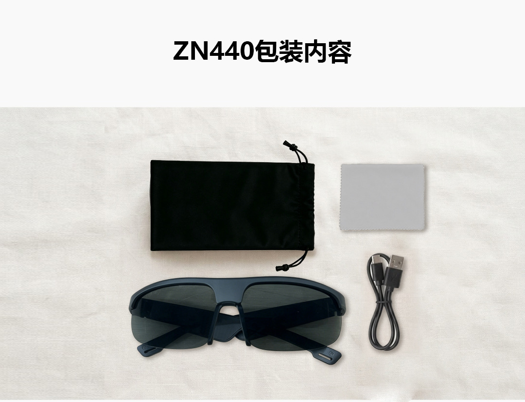 Cross-border outdoor cycling polarized sunglasses, black technology directional audio wireless headphones, smart Bluetooth AI glasses pic 13