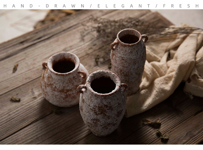 2026 Vintage ceramic mixing jars, dried flower earthenware jars, porcelain jars, storage jars, home decorative jars pic 12