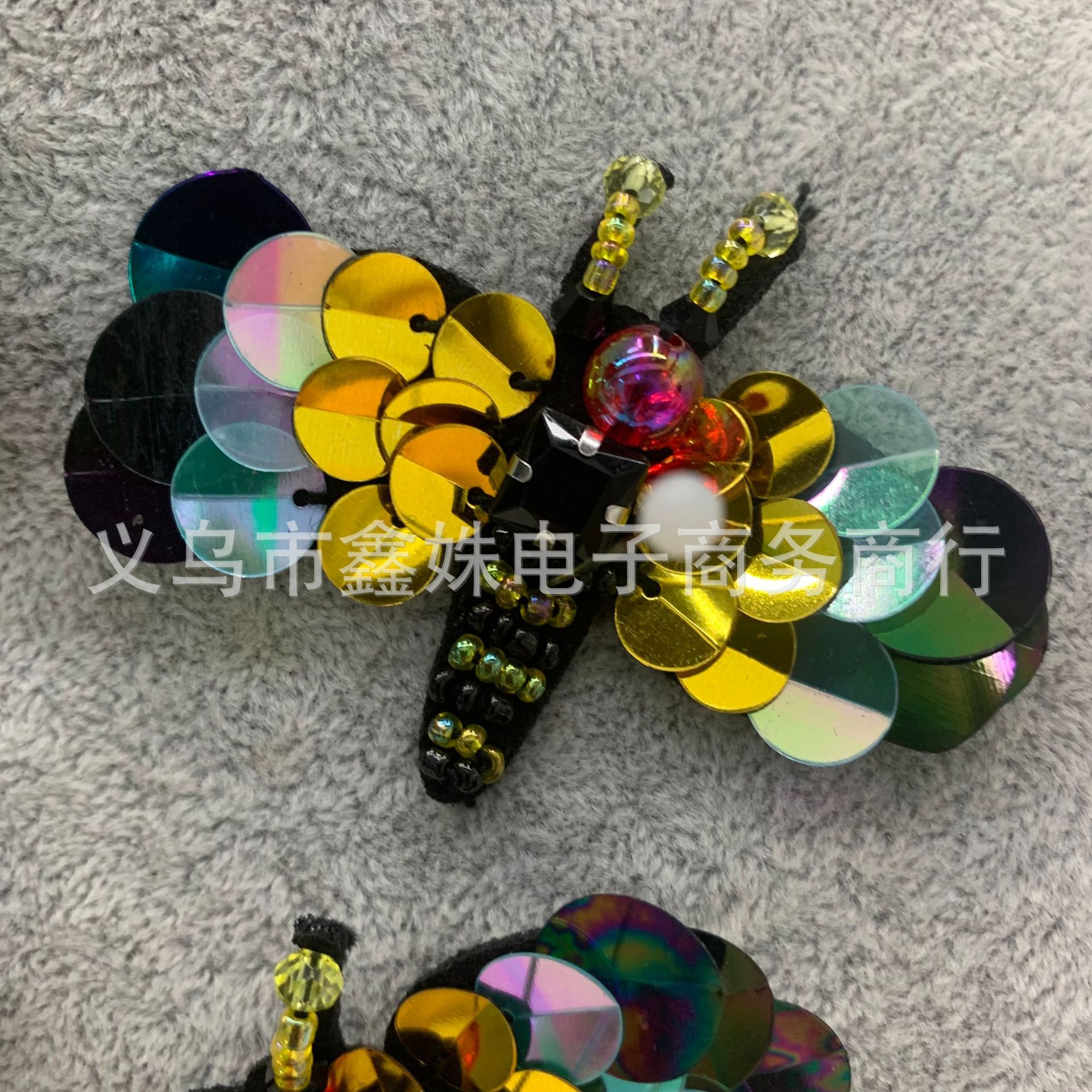 Bestseller bee diamond-encrusted beaded embroidery patchwork decoration with gold and silver thread subsidy pic 20