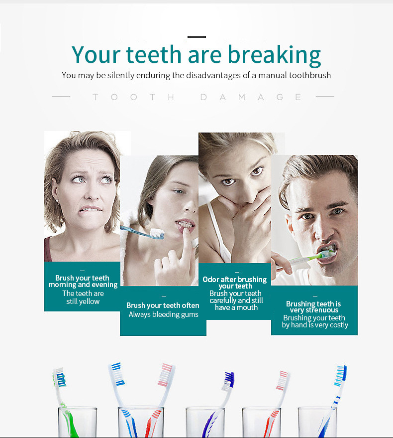电动牙刷充电款成人儿童通用软毛刷家用便携防水牙刷套装跨境批发详情10