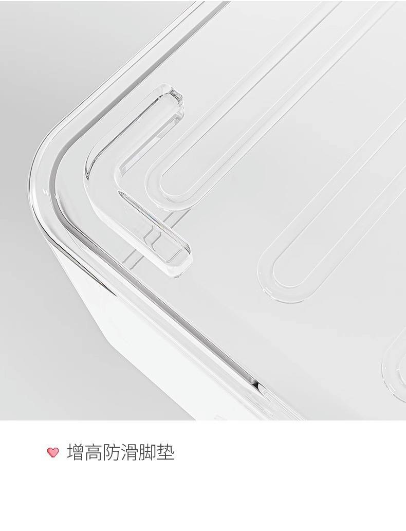 Acrylic desktop transparent storage box, stackable jewelry and cosmetics organization box, acrylic sundries storage basket pic 10