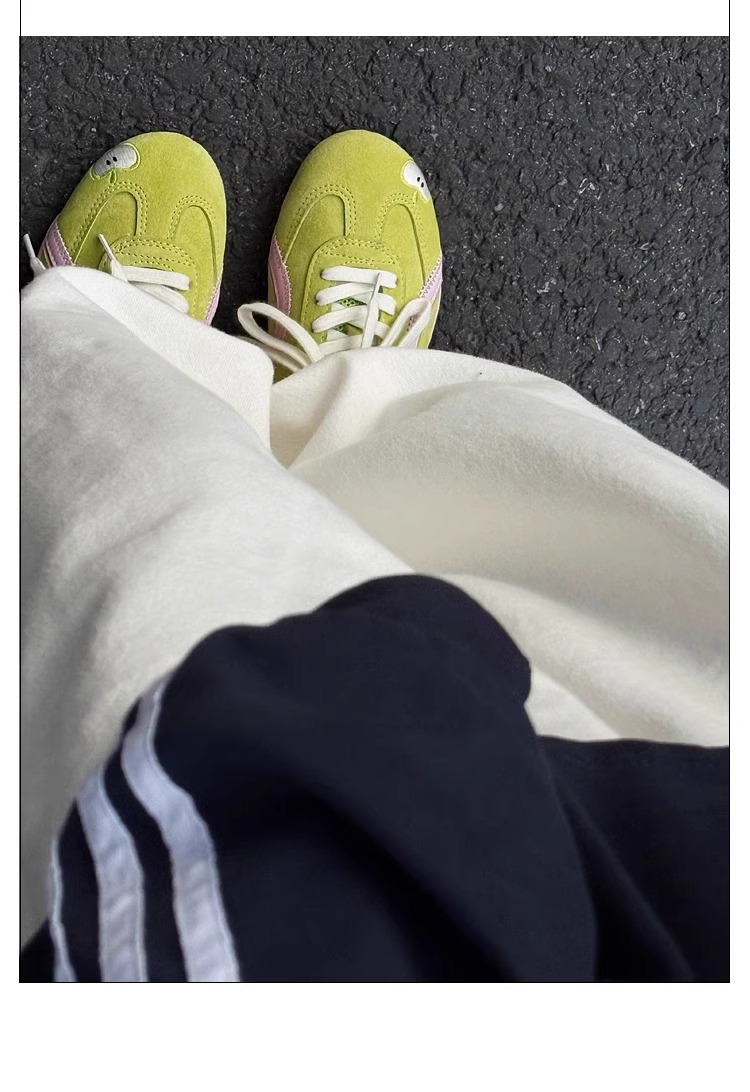 新款厚底增高红色苹果系带德训鞋复古时尚百搭阿甘运动休闲鞋女详情16