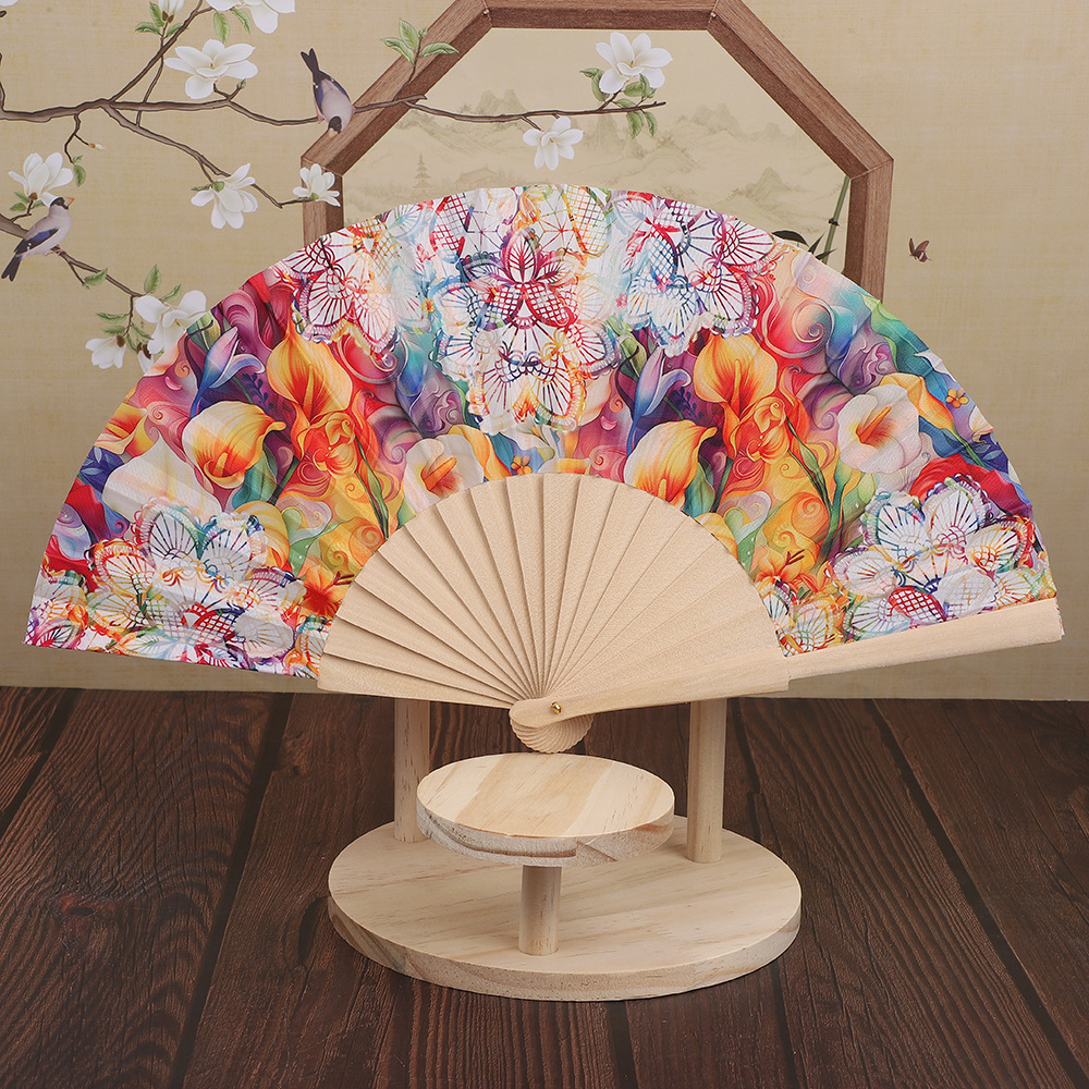 Hemu Bone Craft Fan Factory wholesals creative gifts. Customize 16/18/24 square wooden bone fans according to your drawings pic 6