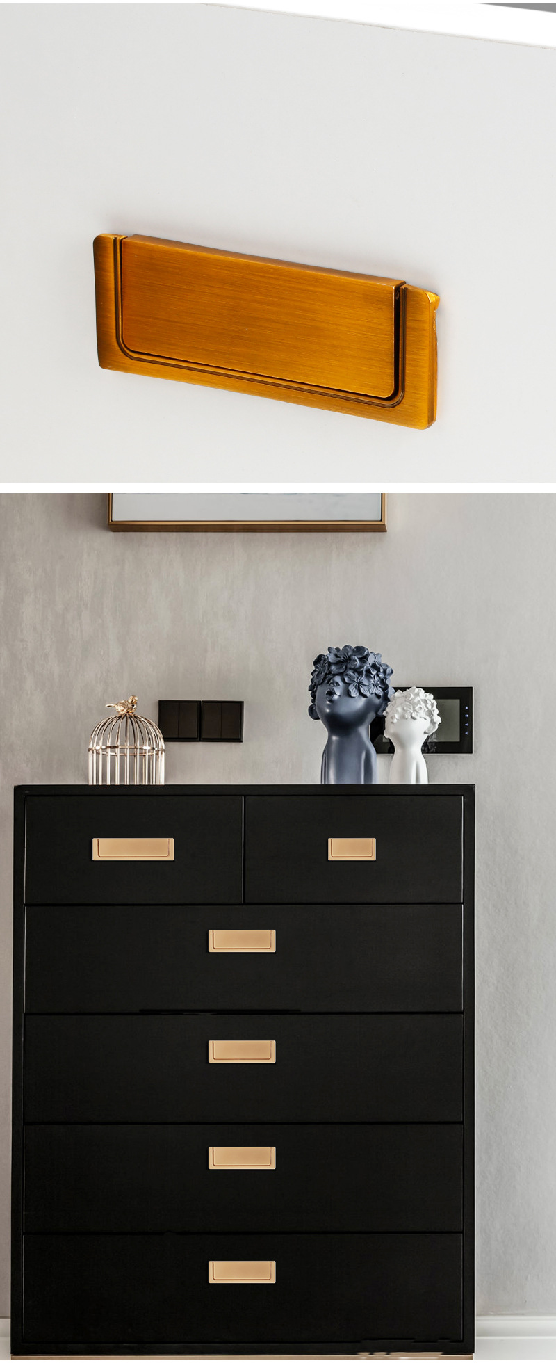 Factory direct sales: Simple sliding doors, drawers, bedside tables, concealed locks, flat handles, hidden exposed cabinets, wardrobes, doors, concealed handles pic 7