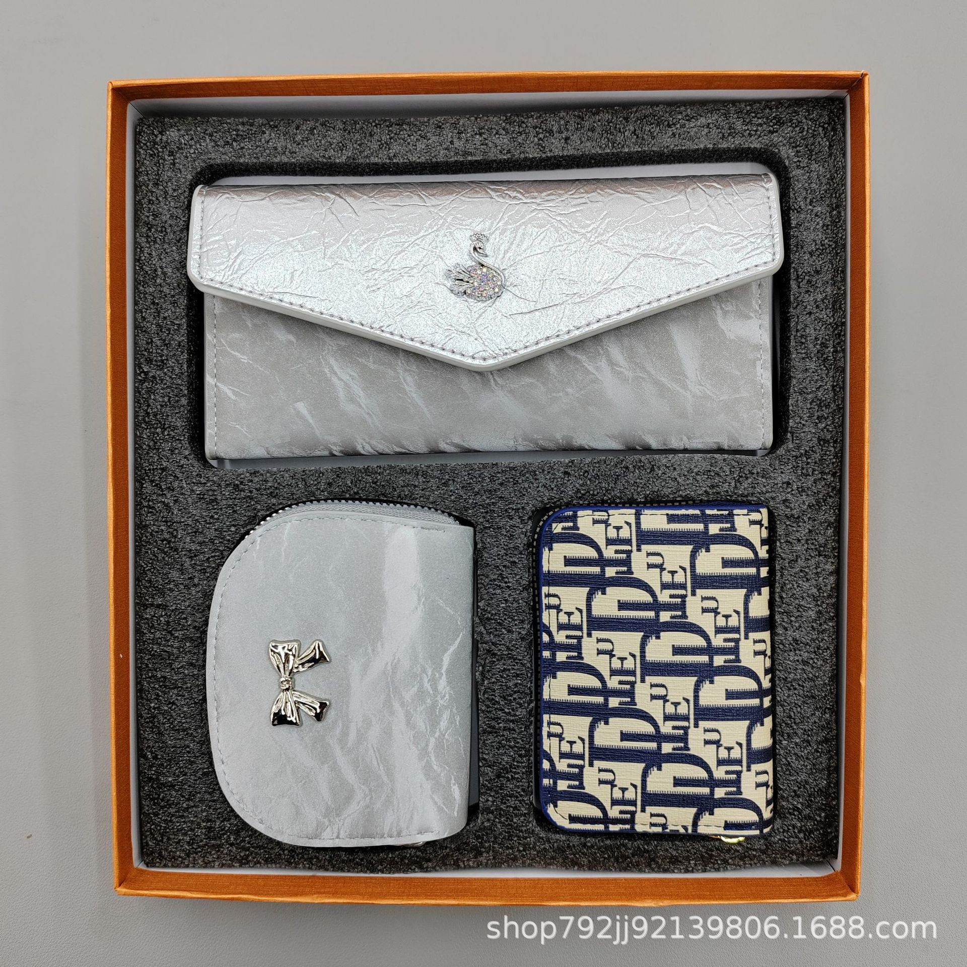 2024新款三件套礼盒装钱夹卡包套盒详情33