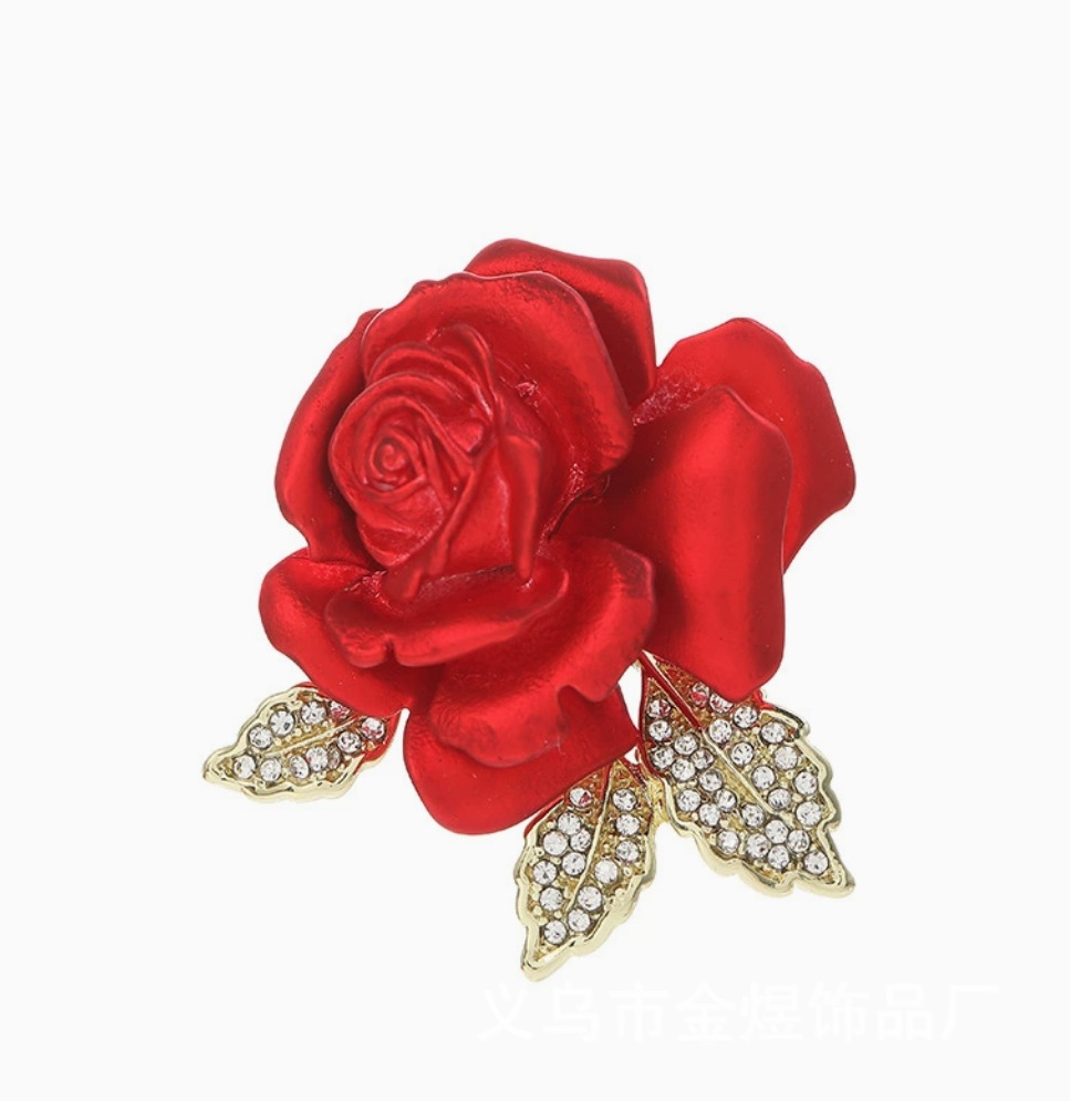 A fresh and delicate peony and zircon flower brooch, a retro pearl fashion pin, a leak-proof clothing accessory, a brooch for women pic 14