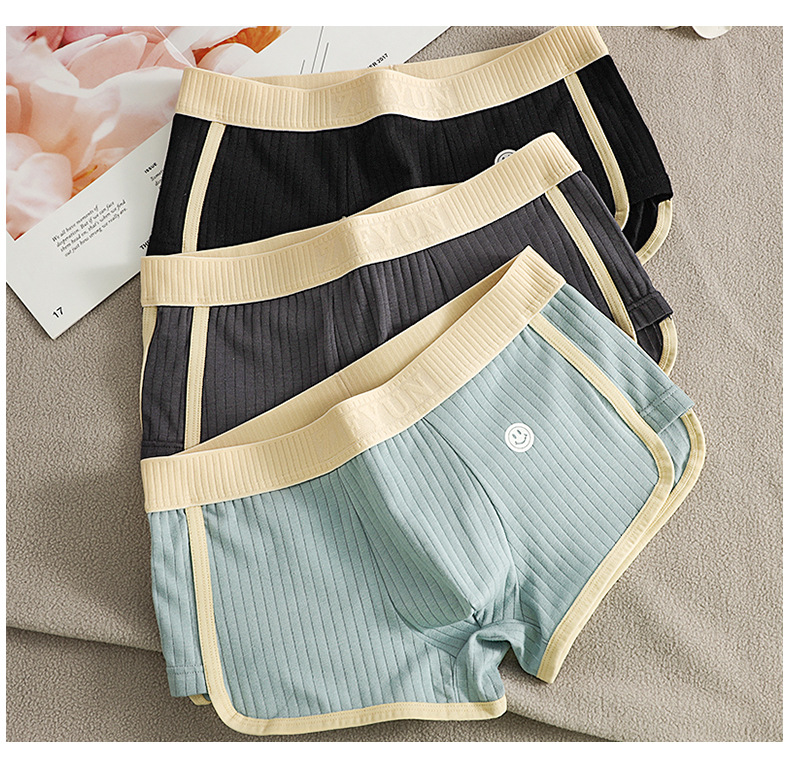 男士内裤男棉质宽松平角裤舒适透气平角夏季青年居家睡裤短裤详情12