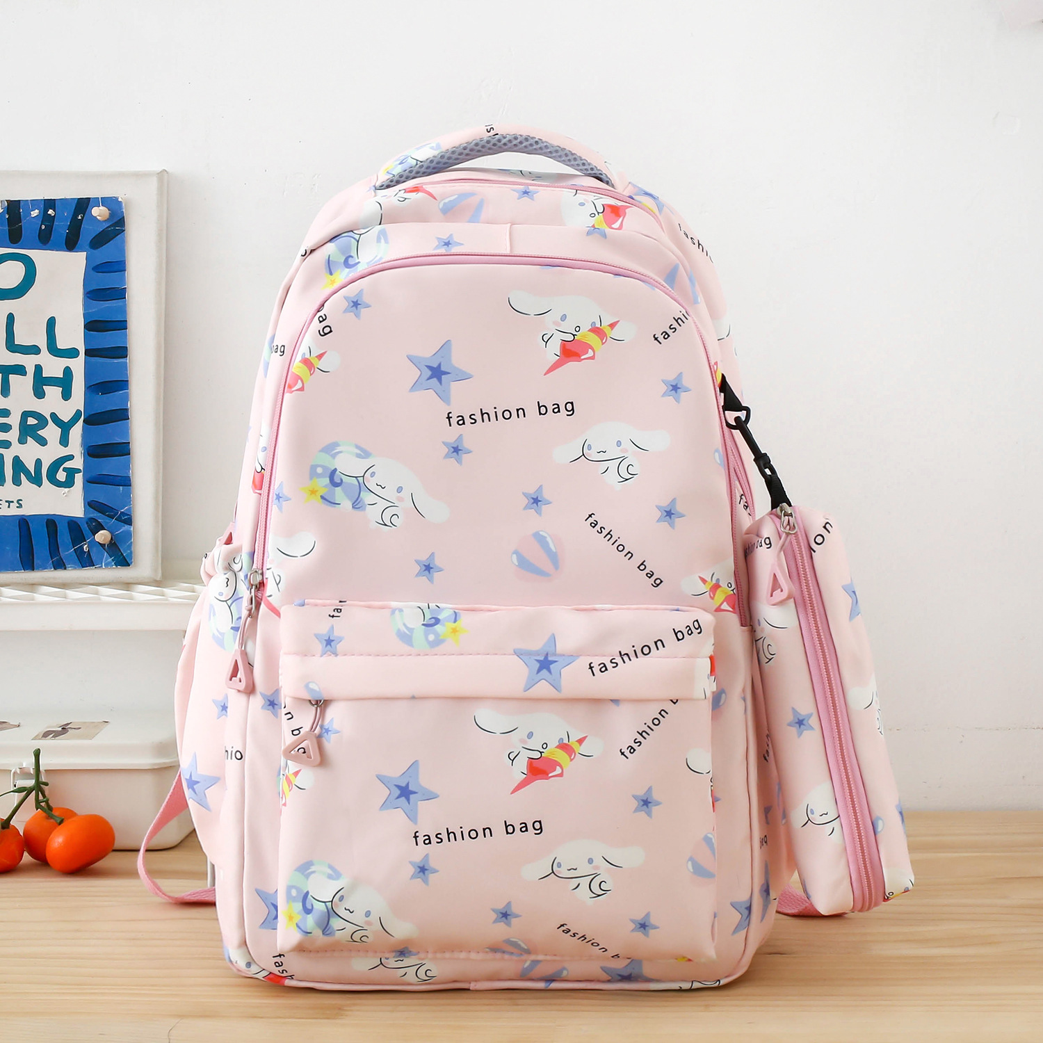 Two-piece backpack for girls in school, lightweight and lightweight bag for students in grades 3 to 6, schoolbag for junior high school students pic 8