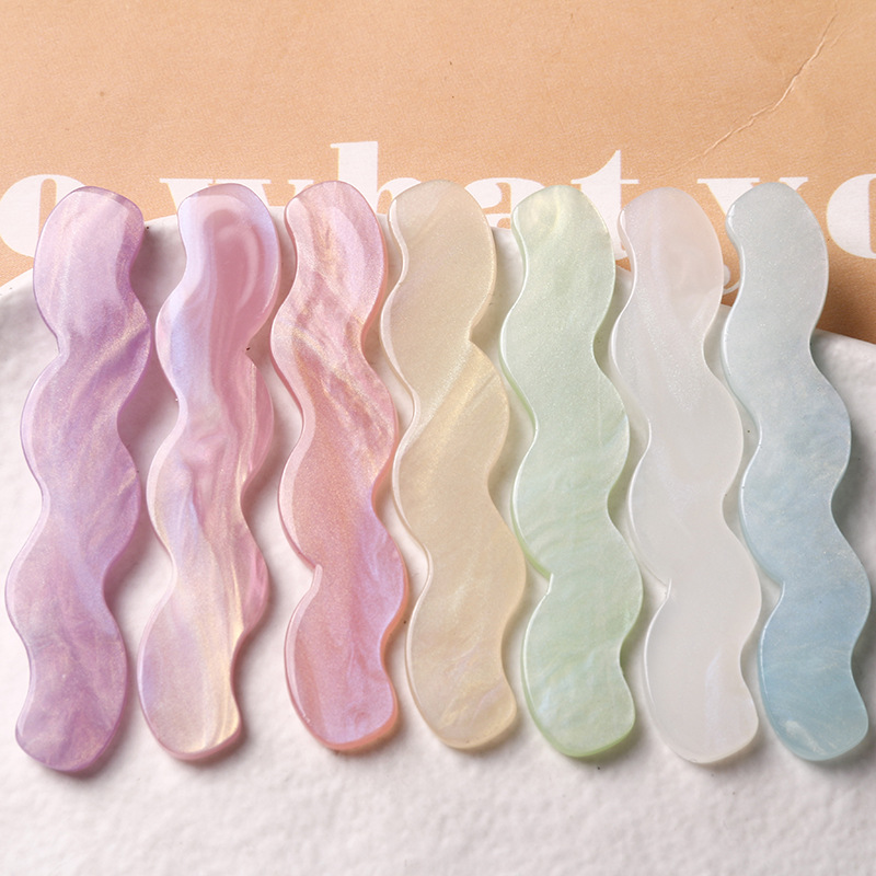 Simple and versatile, long, flowing sand, wavy plate diy accessories, hair clips, hair ornaments, mobile phone case materials wholesale pic 14